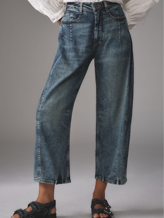 Pilcro Denim - Anthropologie- Pilcro Kenna Mid-Rise Heritage Barrel Jeans- size 28